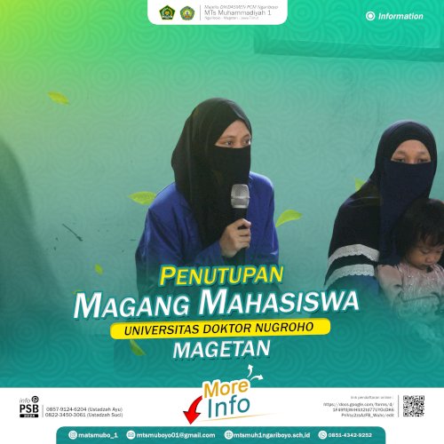 Penutupan Magang Mahasiswa Universitas Doktor Nugroho Magetan